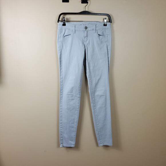 American Eagle Gray Wash Mid-rise Jegging Size 2 - Picture 1 of 9
